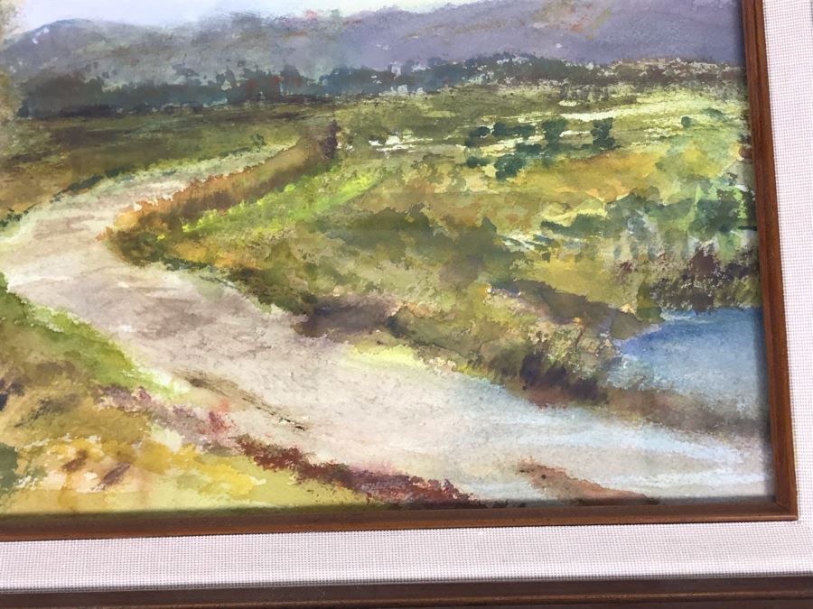 Original Signed Watercolor Plein Air Painting By Bessie Sanders 24 X 20 [Photo 8]