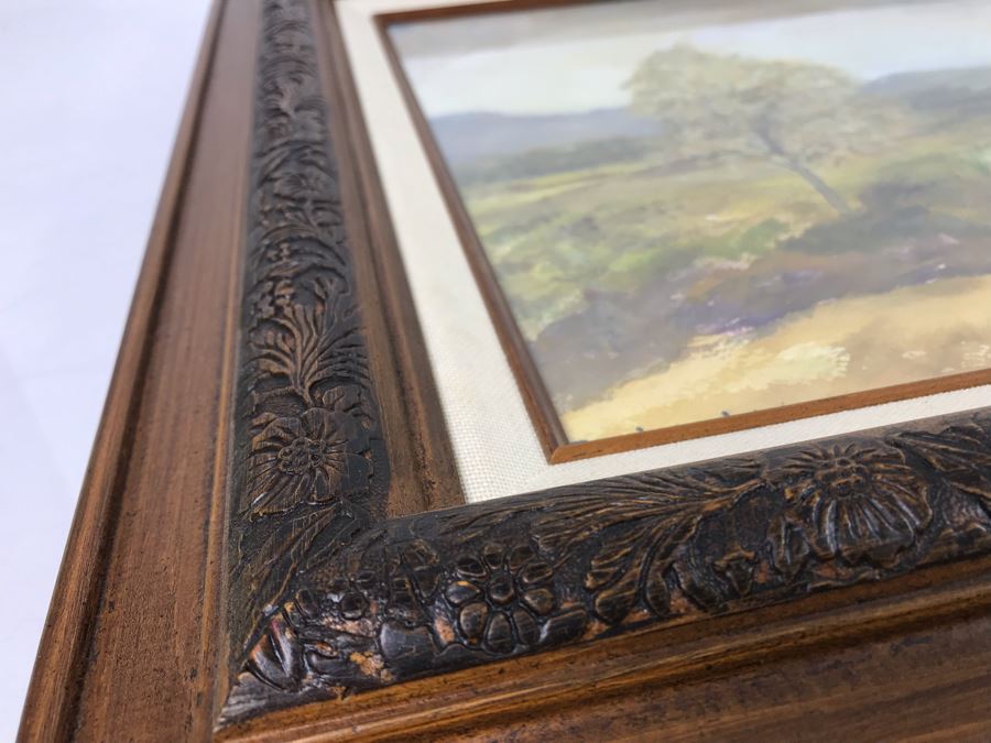 Original Signed Watercolor Plein Air Painting By Bessie Sanders 24 X 20 [Photo 16]