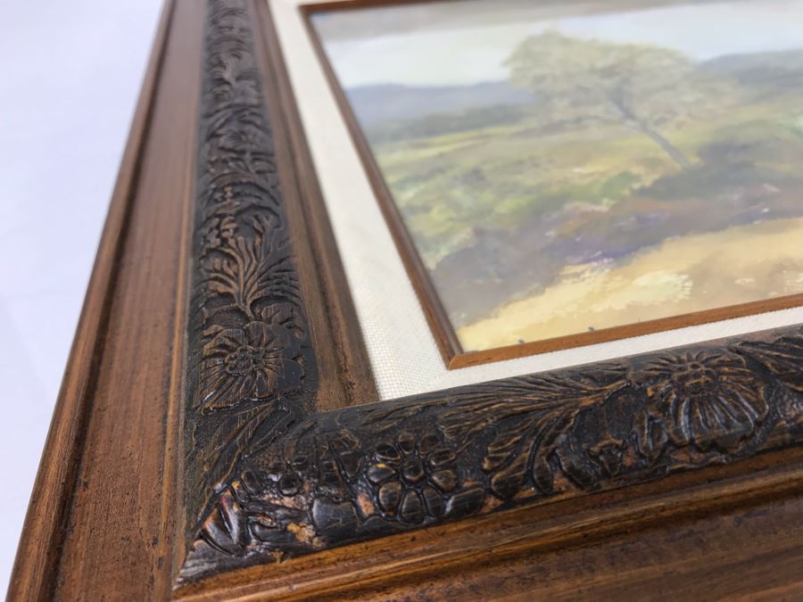 Original Signed Watercolor Plein Air Painting By Bessie Sanders 24 X 20 [Photo 15]