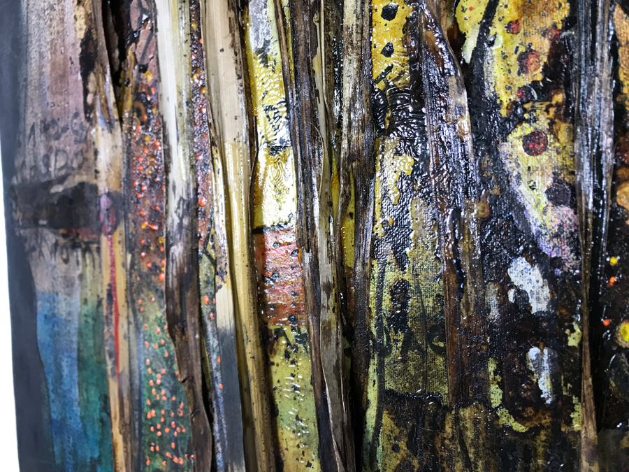 Original Signed Mixed Media Artwork By Iraqi Artist 22 X 28 [Photo 6]