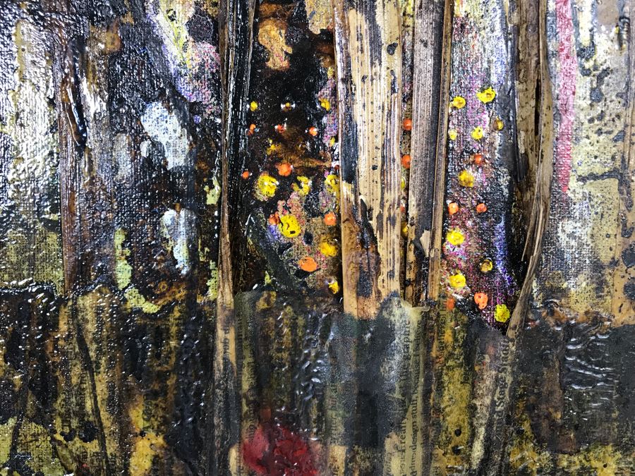 Original Signed Mixed Media Artwork By Iraqi Artist 22 X 28 [Photo 8]