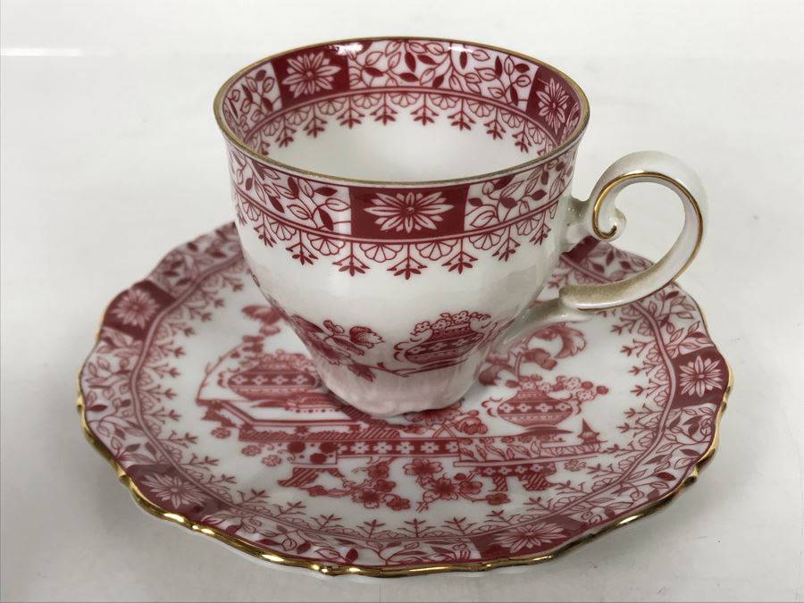 Limoges France Footed Trinket Box And (3) European Demitasse Cups And Saucers [Photo 20]