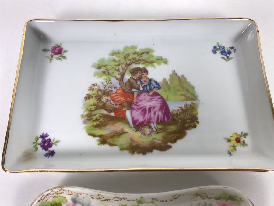Pair Of Limoges France Trays - Larger Is 7 X 4 [Photo 4]