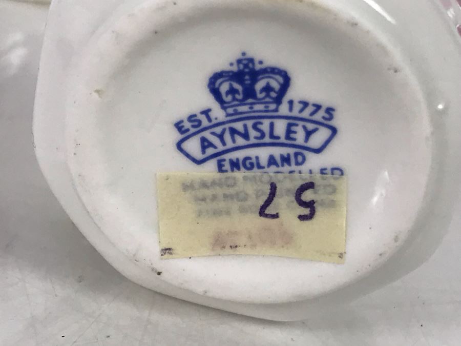 Aynsley Hand Modelled Hand Painted Flowers Sculptures - 2 With Original Tags [Photo 17]