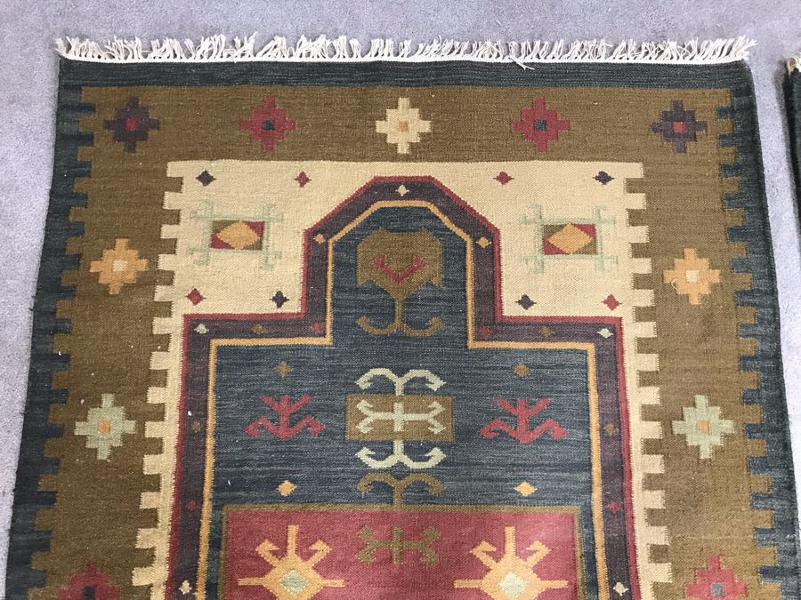 Pair Of Wool Area Rugs From India 6' X 4'1' [Photo 11]