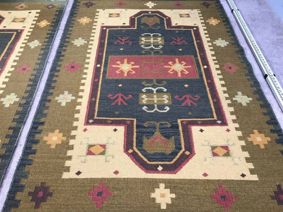 Pair Of Wool Area Rugs From India 6' X 4'1' [Photo 6]