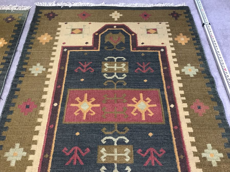 Pair Of Wool Area Rugs From India 6' X 4'1' [Photo 10]