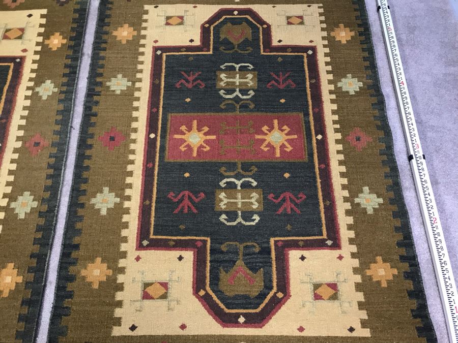 Pair Of Wool Area Rugs From India 6' X 4'1' [Photo 8]