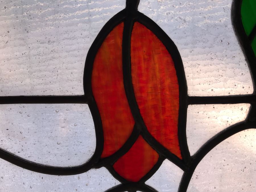 One-Of-A-Kind Hand Crafted Artist Stained Glass Window By Maria Christina Becker 23 X 23 [Photo 3]