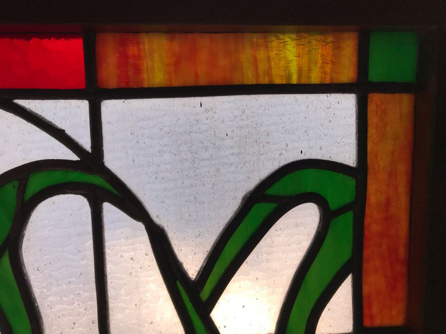 One-Of-A-Kind Hand Crafted Artist Stained Glass Window By Maria Christina Becker 23 X 23 [Photo 4]