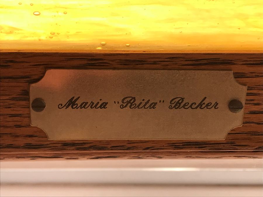 One-Of-A-Kind Hand Crafted Artist Stained Glass Window By Maria 'Rita' Becker 24 X 32 [Photo 10]