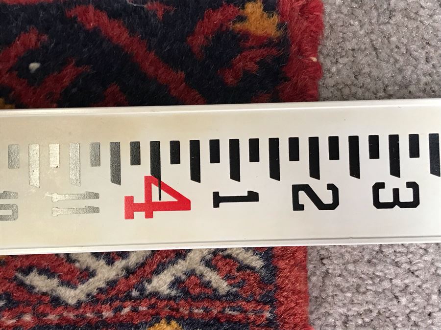 Vintage Hand Knotted Wool Turkish Persian Area Rug 6'2' X 4'2' [Photo 20]