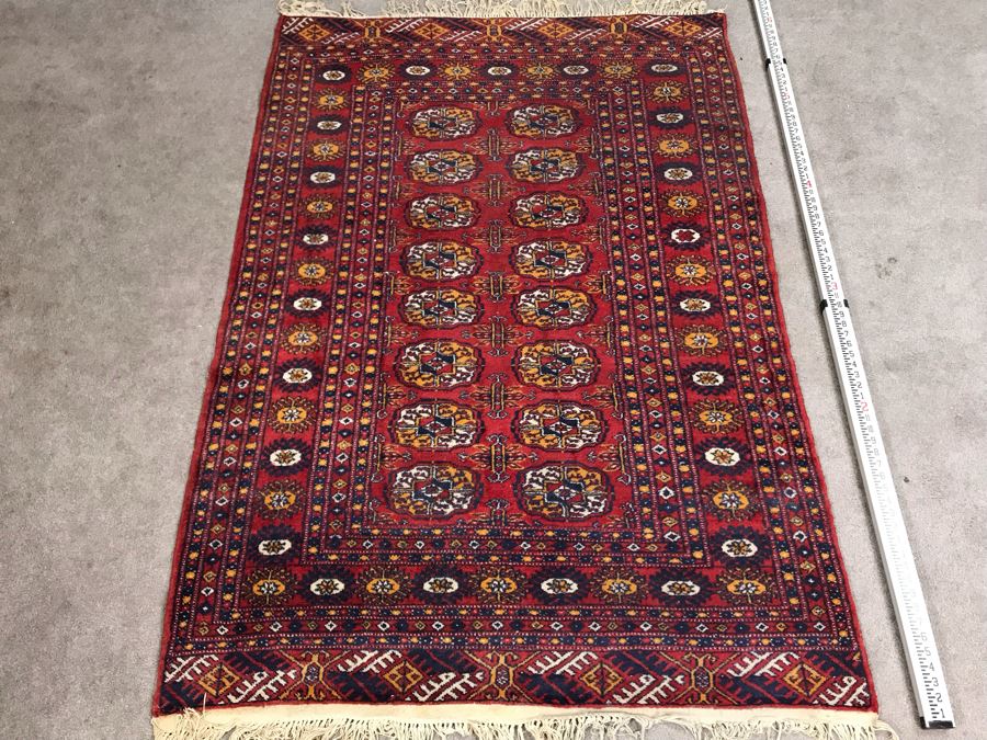 Vintage Hand Knotted Wool Turkish Persian Area Rug 6'2' X 4'2' [Photo 5]