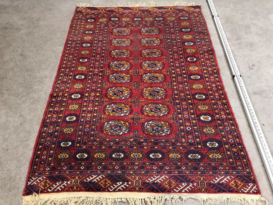 Vintage Hand Knotted Wool Turkish Persian Area Rug 6'2' X 4'2' [Photo 6]