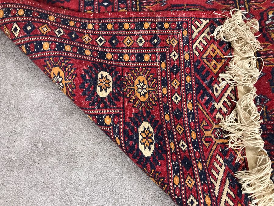 Vintage Hand Knotted Wool Turkish Persian Area Rug 6'2' X 4'2' [Photo 16]