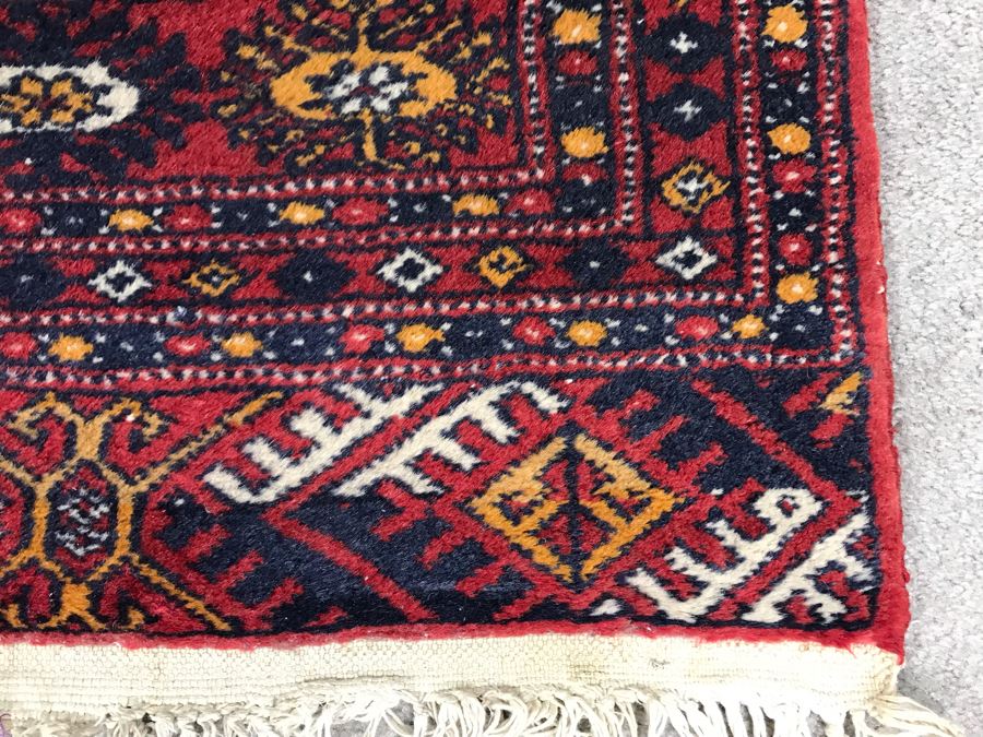 Vintage Hand Knotted Wool Turkish Persian Area Rug 6'2' X 4'2' [Photo 15]