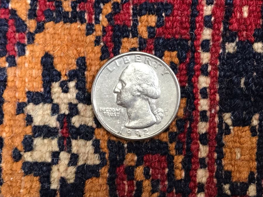 Vintage Hand Knotted Wool Turkish Persian Area Rug 6'2' X 4'2' [Photo 18]