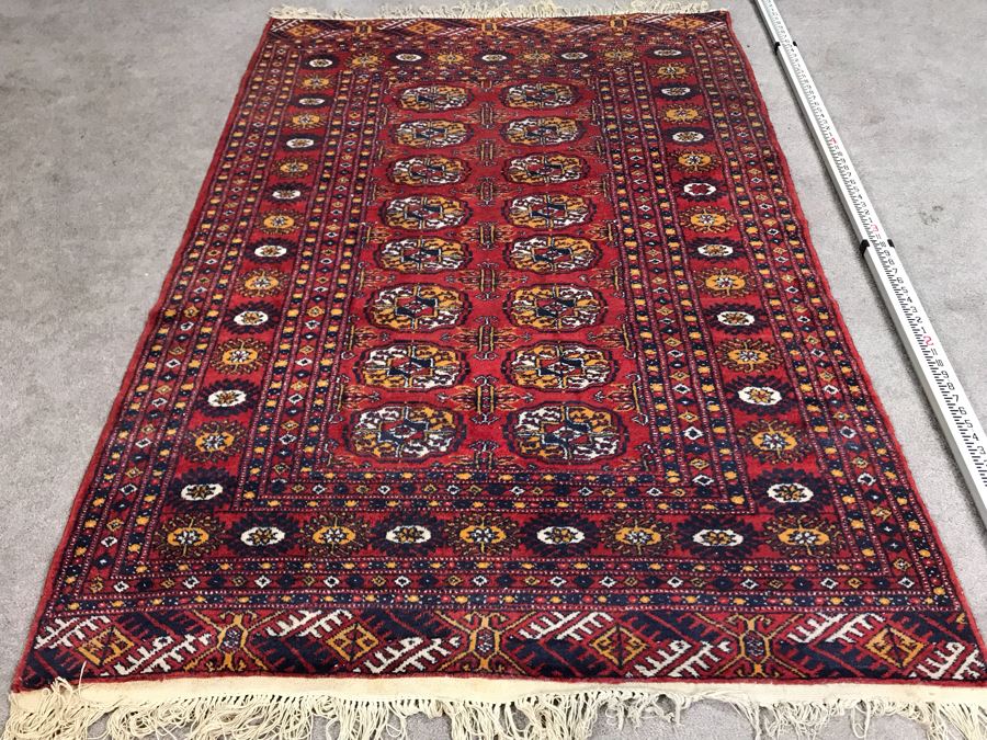 Vintage Hand Knotted Wool Turkish Persian Area Rug 6'2' X 4'2' [Photo 4]