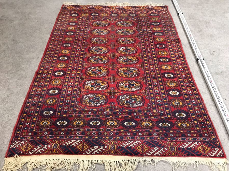Vintage Hand Knotted Wool Turkish Persian Area Rug 6'2' X 4'2' [Photo 2]