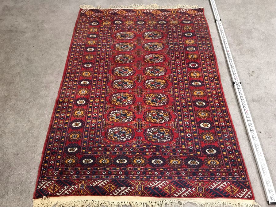 Vintage Hand Knotted Wool Turkish Persian Area Rug 6'2' X 4'2' [Photo 7]