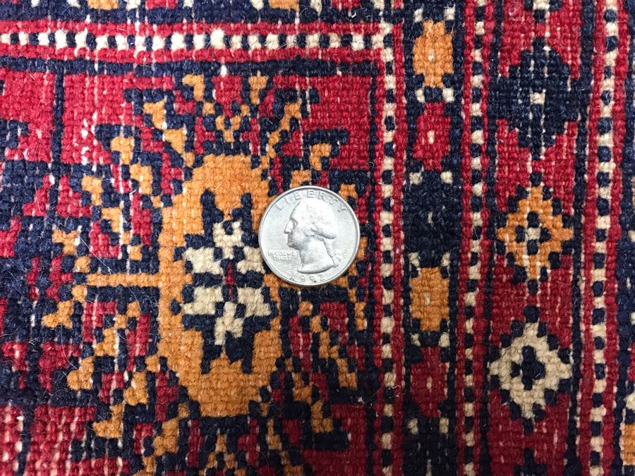 Vintage Hand Knotted Wool Turkish Persian Area Rug 6'2' X 4'2' [Photo 17]