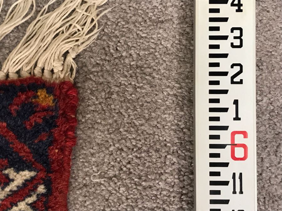 Vintage Hand Knotted Wool Turkish Persian Area Rug 6'2' X 4'2' [Photo 19]