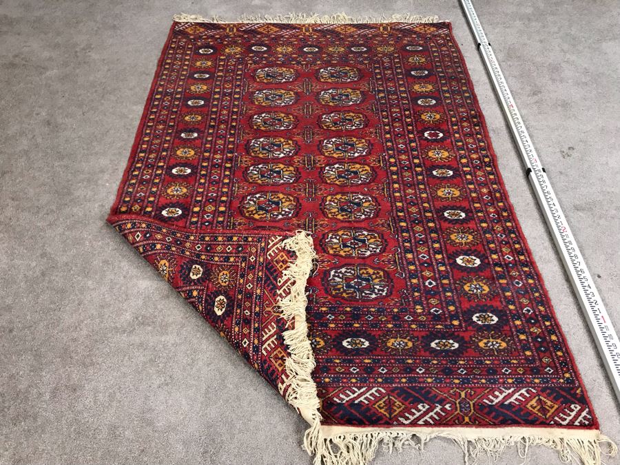 Vintage Hand Knotted Wool Turkish Persian Area Rug 6'2' X 4'2' [Photo 1]