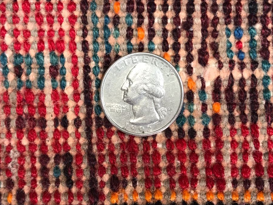 Vintage Hand Knotted Wool Persian Area Rug 6'8' X 5'1' [Photo 22]