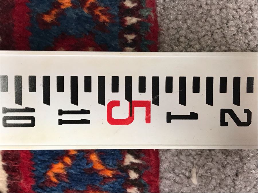 Vintage Hand Knotted Wool Persian Area Rug 6'8' X 5'1' [Photo 24]