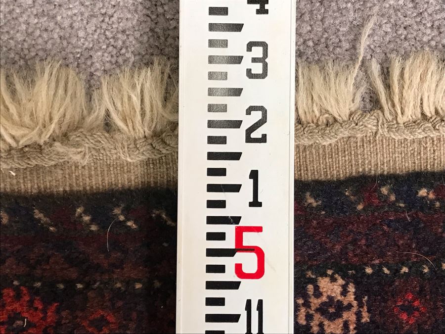 Vintage Hand Knotted Wool Persian Area Rug 5'2' X 3'2' [Photo 15]