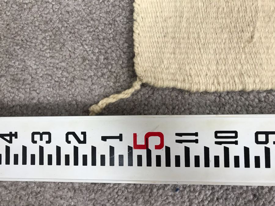 Vintage Navajo Native American Woven Textile Rug Depicting Yei Figures 5' X 2'7' [Photo 15]