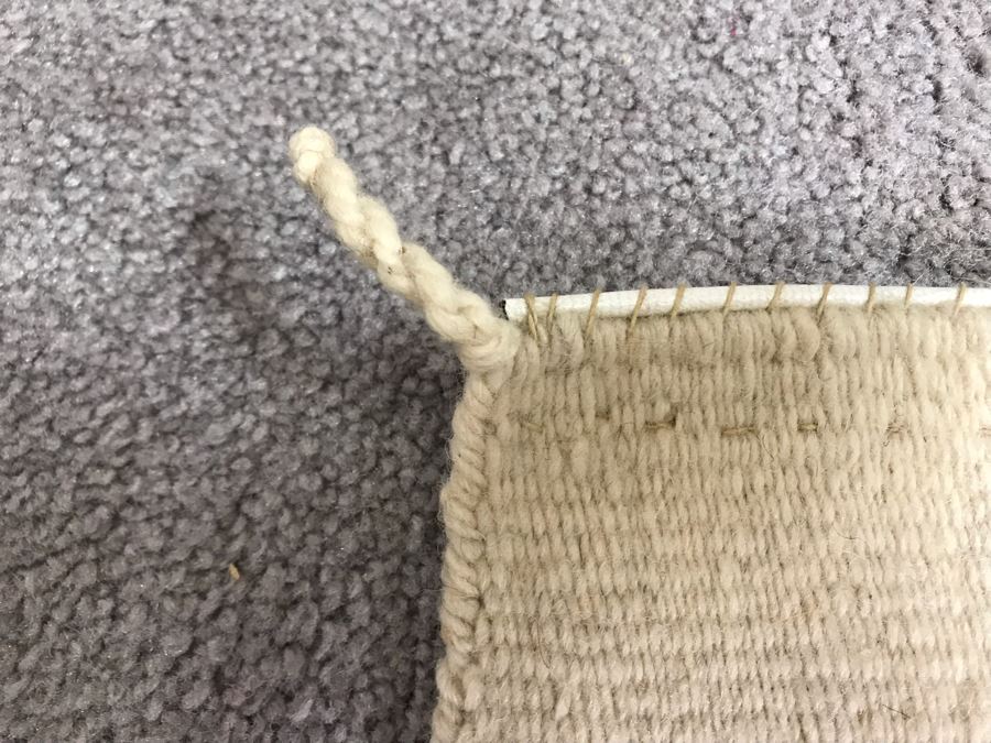 Vintage Navajo Native American Woven Textile Rug Depicting Yei Figures 5' X 2'7' [Photo 12]