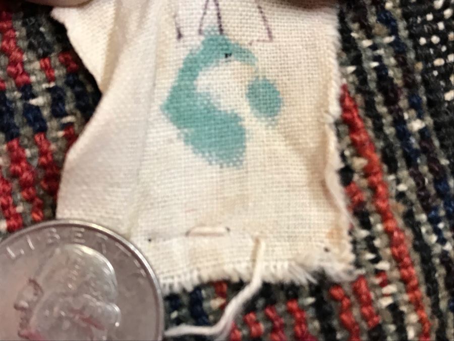 Vintage Hand Knotted Wool Perisan Rug 4'10' X 2'8' [Photo 17]