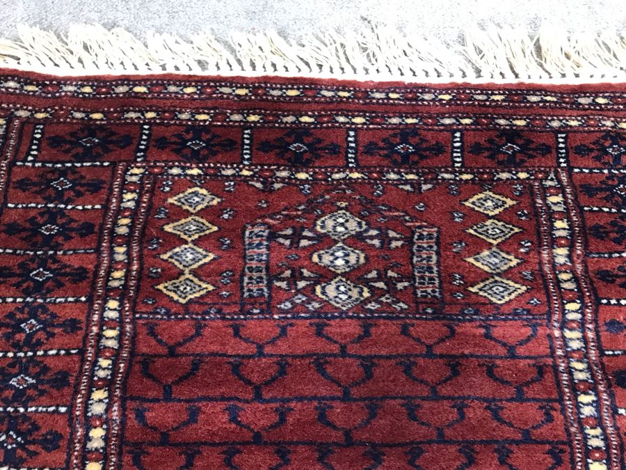 Vintage Hand Knotted Wool Perisan Rug 3' X 2'1' [Photo 10]