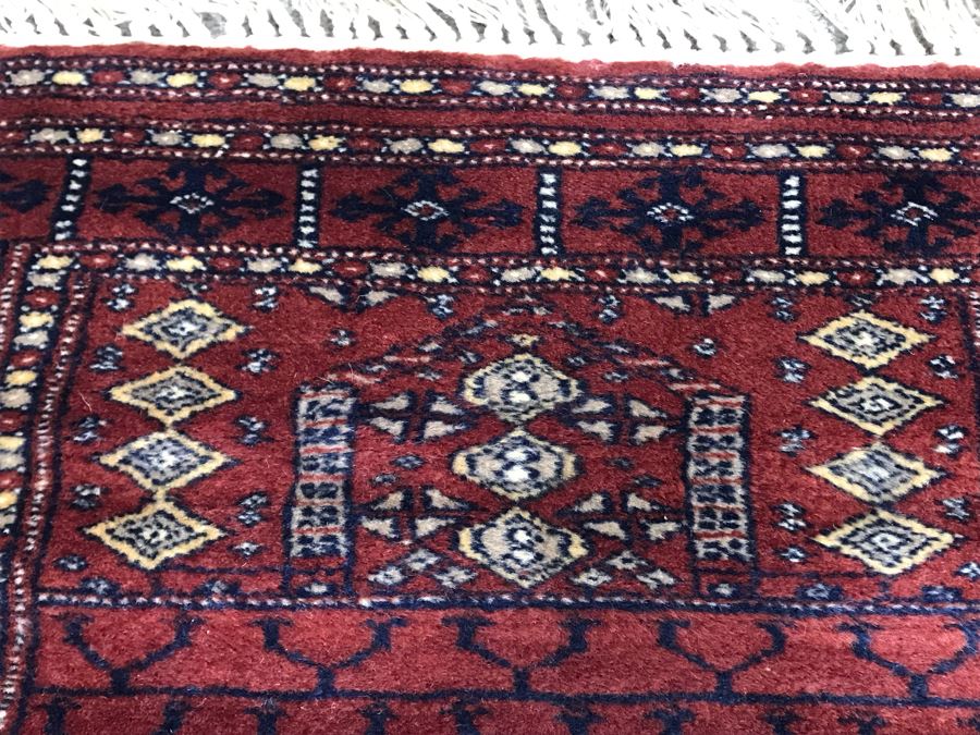 Vintage Hand Knotted Wool Perisan Rug 3' X 2'1' [Photo 11]