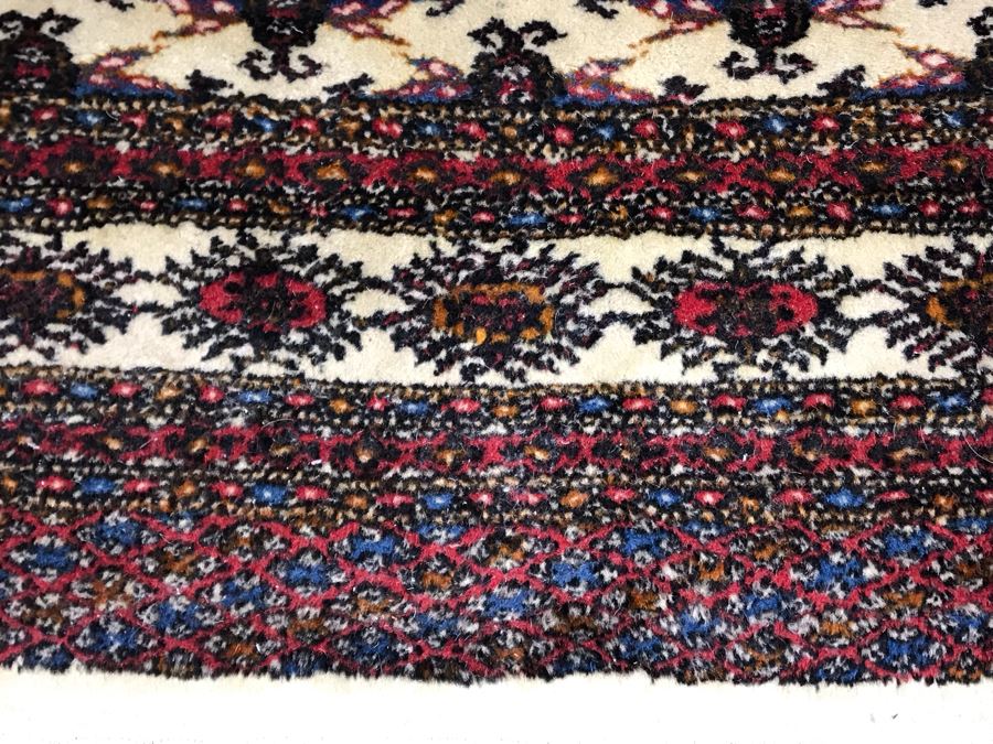 Vintage Hand Knotted Wool Perisan Area Rug [Photo 12]