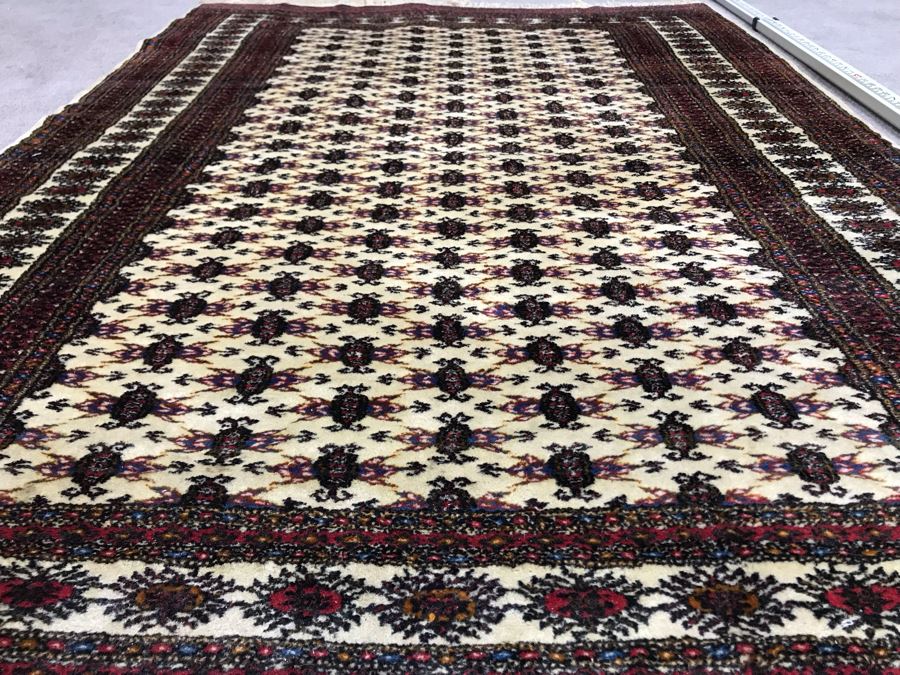 Vintage Hand Knotted Wool Perisan Area Rug [Photo 18]