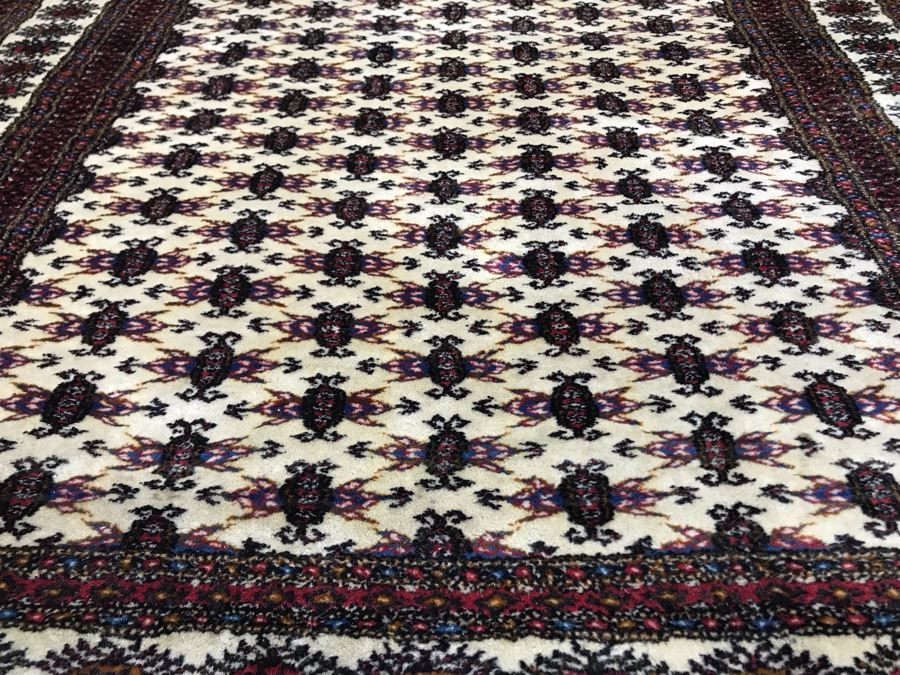 Vintage Hand Knotted Wool Perisan Area Rug [Photo 19]