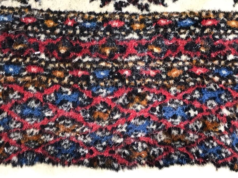 Vintage Hand Knotted Wool Perisan Area Rug [Photo 11]