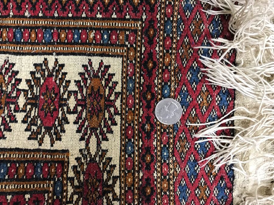 Vintage Hand Knotted Wool Perisan Area Rug [Photo 7]