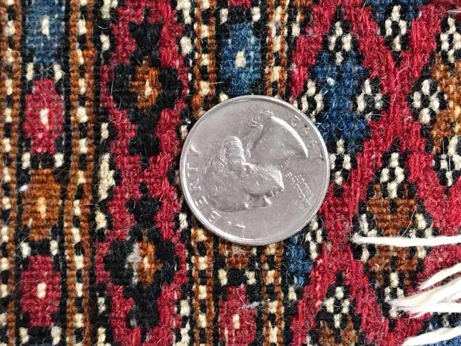 Vintage Hand Knotted Wool Perisan Area Rug [Photo 8]