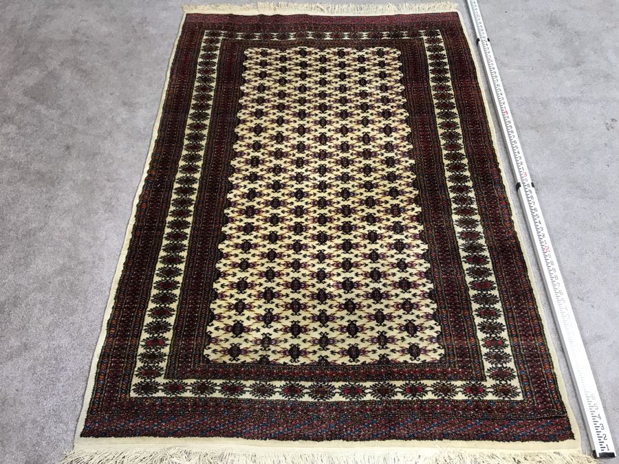 Vintage Hand Knotted Wool Perisan Area Rug [Photo 2]