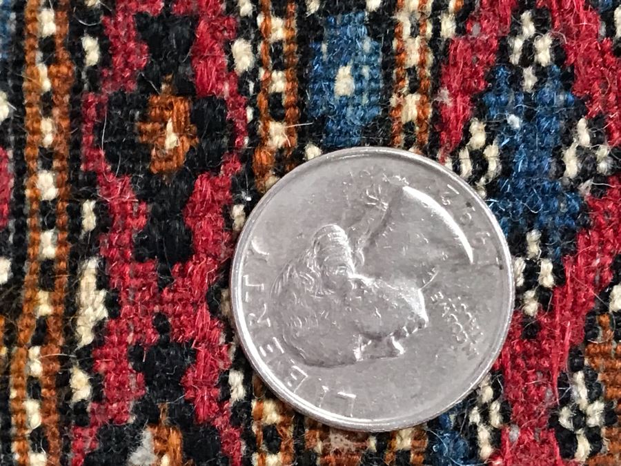 Vintage Hand Knotted Wool Perisan Area Rug [Photo 9]