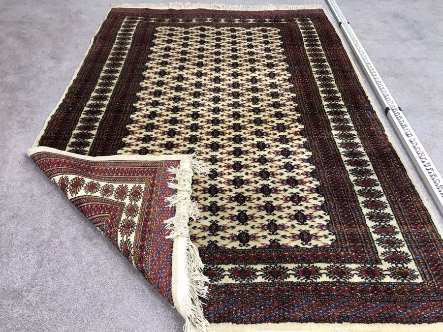 Vintage Hand Knotted Wool Perisan Area Rug [Photo 6]