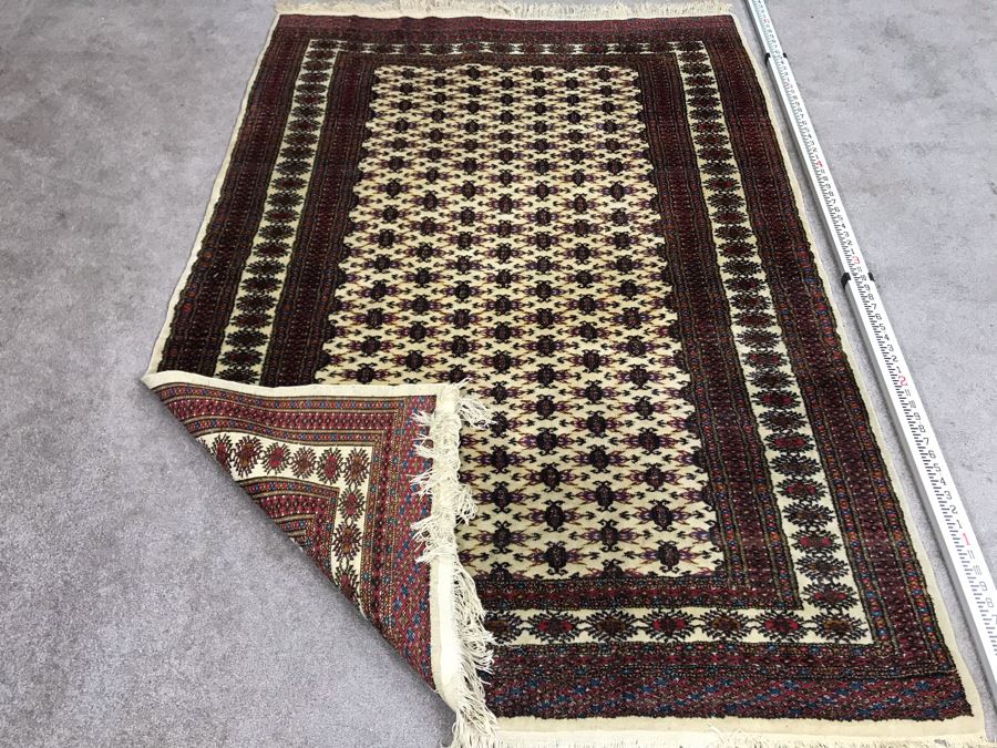 Vintage Hand Knotted Wool Perisan Area Rug [Photo 1]