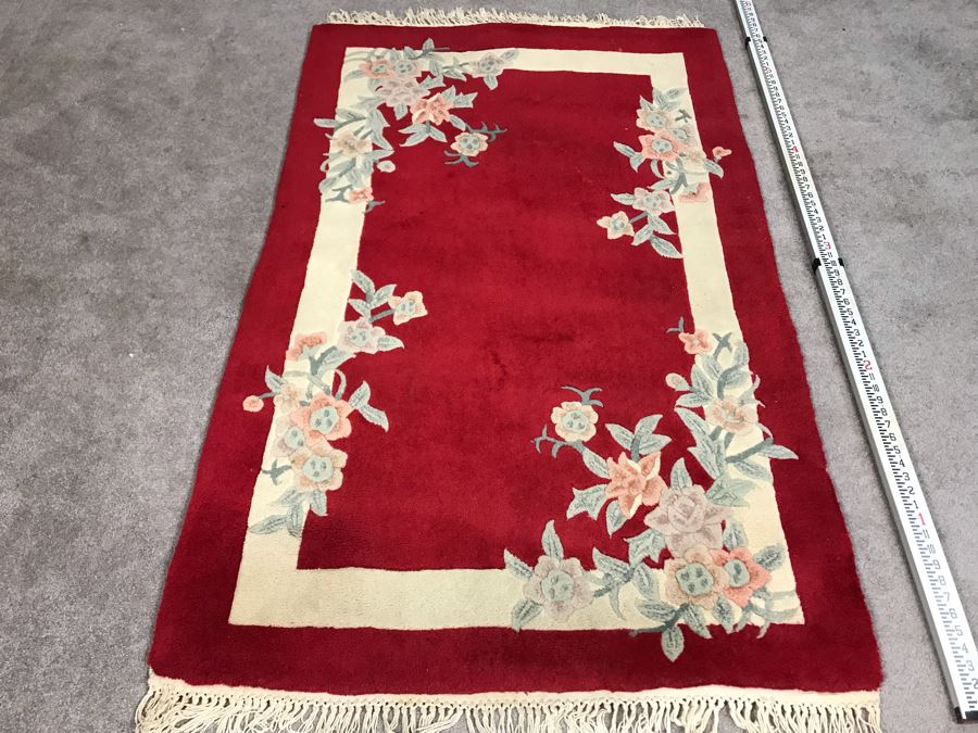 100% Wool Pile Chinese Area Rug 3.5 X 5.6 [Photo 1]