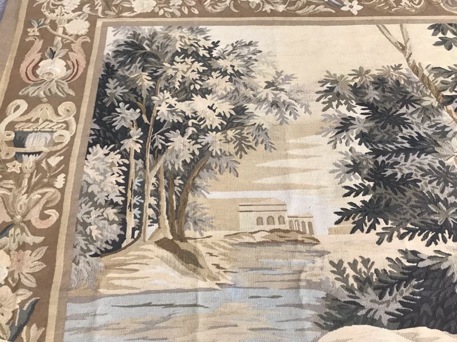 Large Stunning Finely Knotted Wall Tapestry 8'9' X 5'4' [Photo 15]