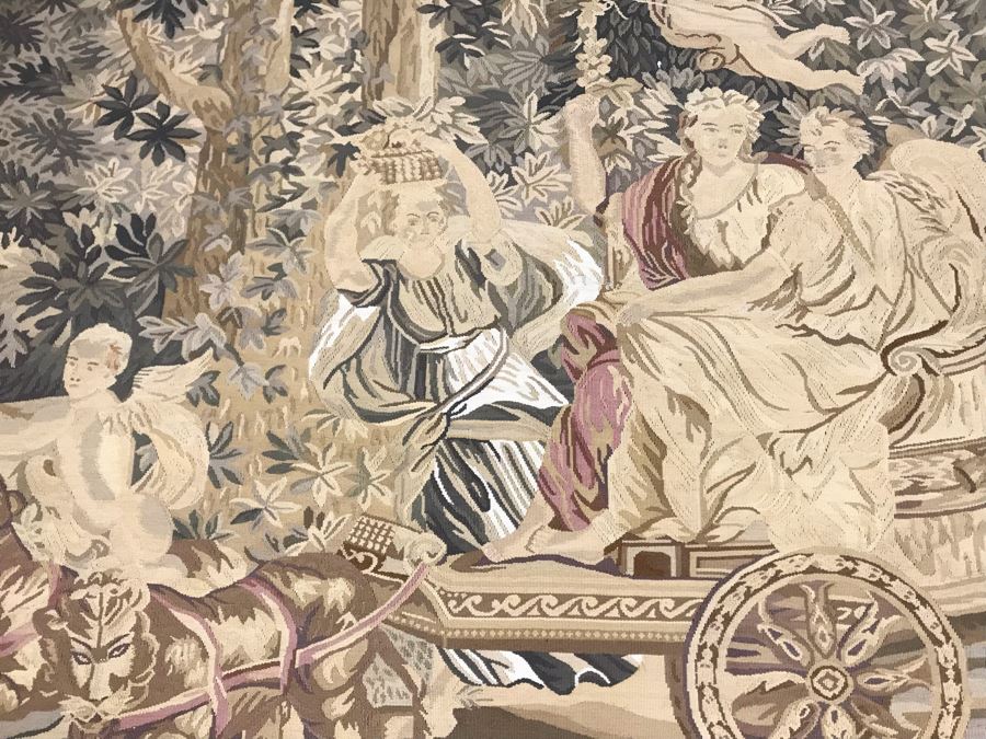 Large Stunning Finely Knotted Wall Tapestry 8'9' X 5'4' [Photo 10]