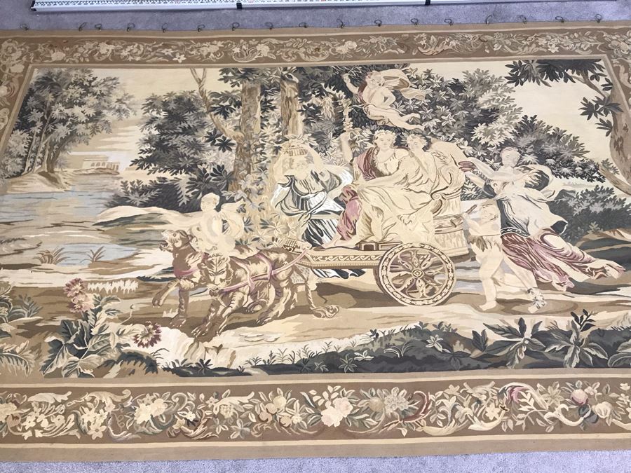 Large Stunning Finely Knotted Wall Tapestry 8'9' X 5'4' [Photo 3]