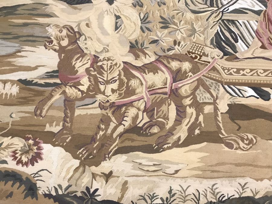 Large Stunning Finely Knotted Wall Tapestry 8'9' X 5'4' [Photo 11]